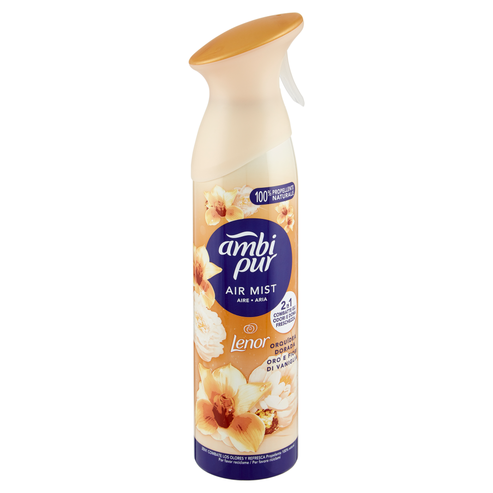Ambi Pur Profumatore per Ambienti Deodorante Spray Oro e Fiori di Vaniglia 185 ml, , large