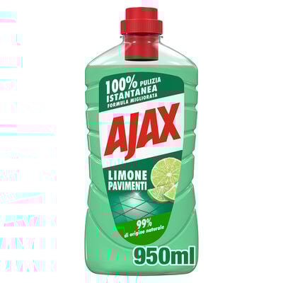Ajax Detersivo Pavimenti Limone Ultra Sgrassante 950ml