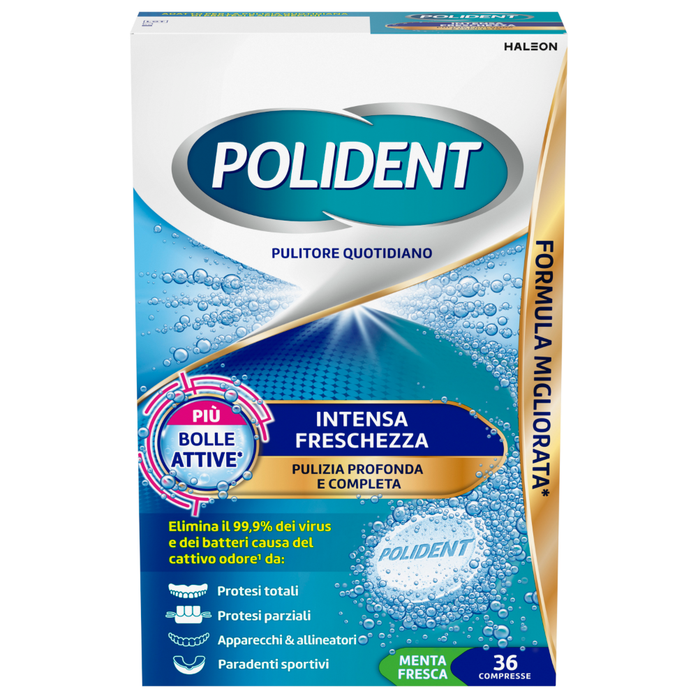 POLIDENT COMPR.36 PZ TRIPLA FRESHEZZA, , large