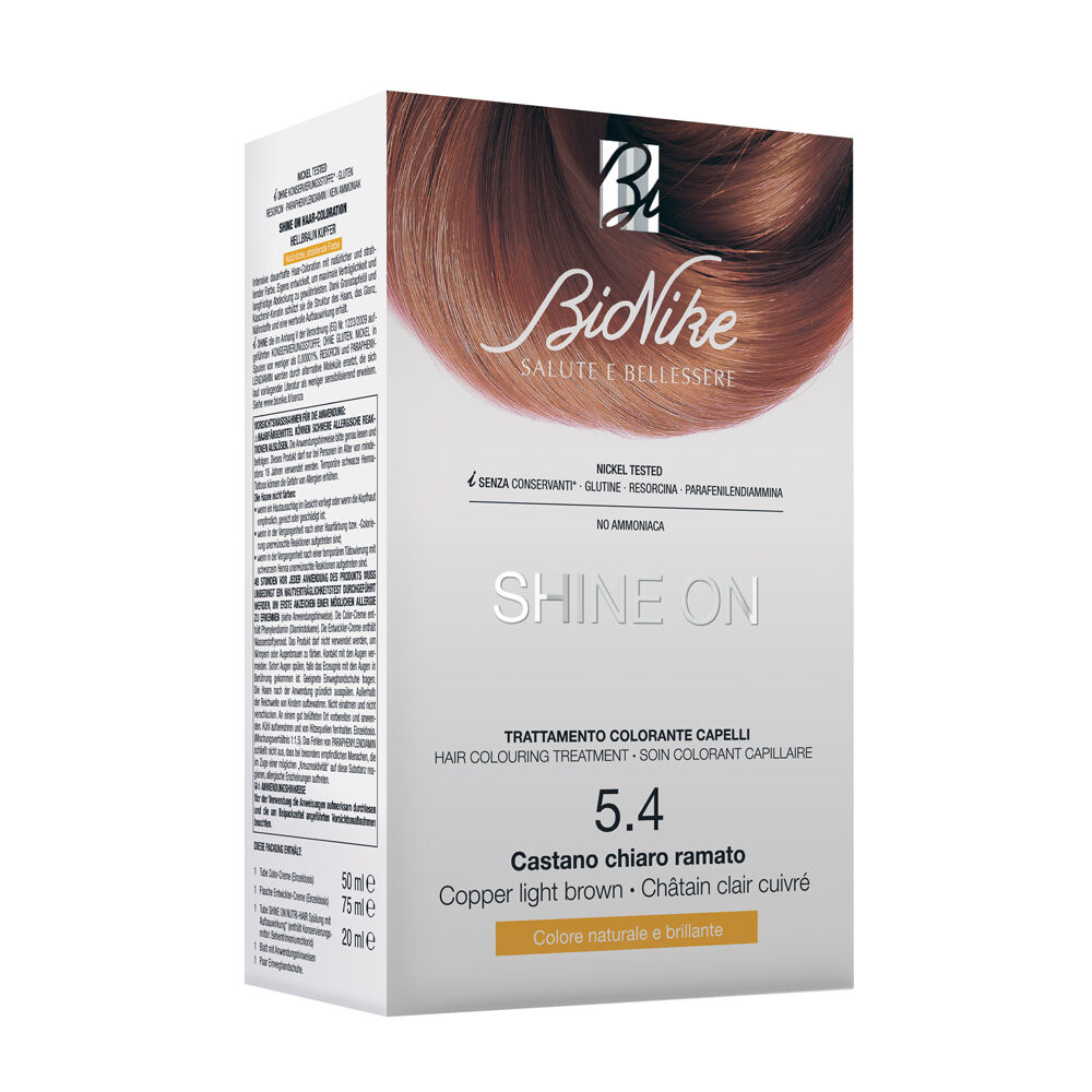 Bionike Shine On Trattamento Colorante Capelli Castano Chiaro Ramato N.5.4 - -