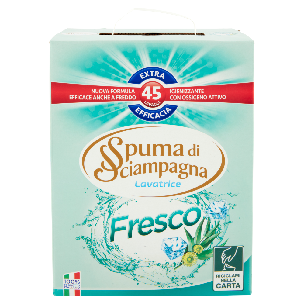 Spuma di Sciampagna Detersivo in Polvere Fresco 45 Misurini, , large
