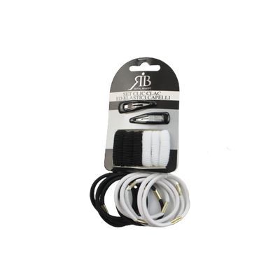 Royal Beauty Set Accessori Capelli Assortiti Neri 18 pz