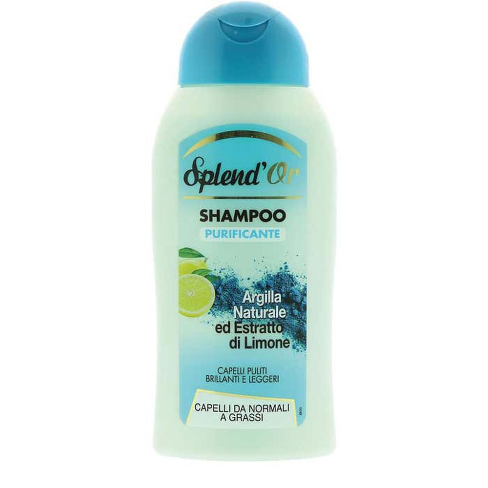 Splend'Or Shampoo Purificante con Argilla Naturale ed Estratto di Limone 300 ml, , large