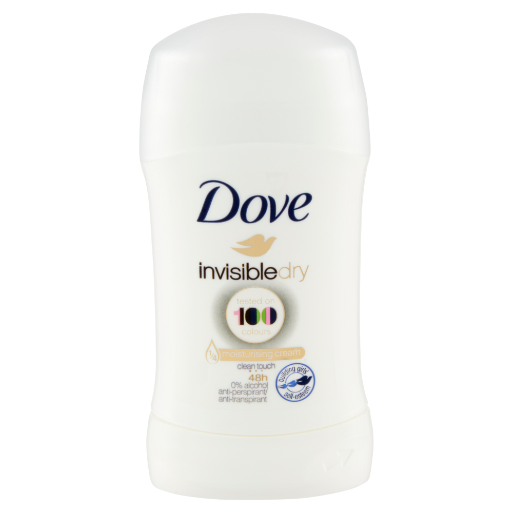 Dove Invisibledry Clean Touch Deo Stick 40ml, , large