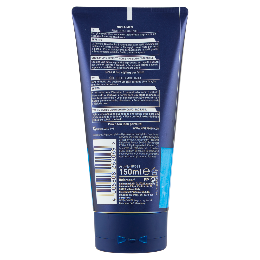 Nivea Men Craft Stylers Aqua Shiny Effect Gel 150 ml, , large