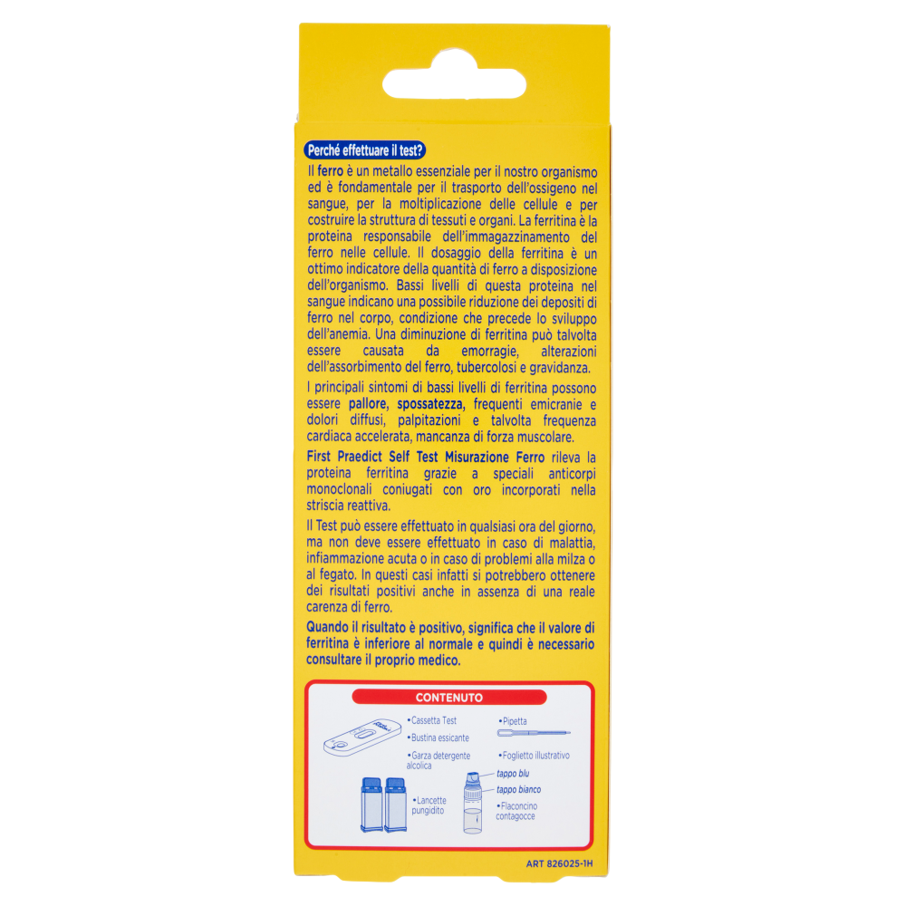 First Praedict Care for you Self Test Misurazione Ferro, , large