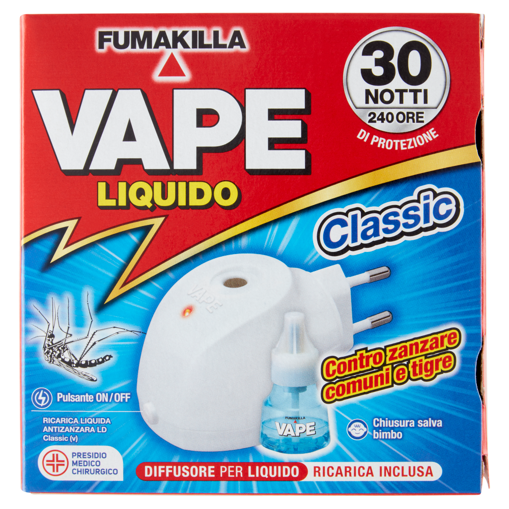 Vape Elettroemanatore Liquido Classic + Ricarica 15 ml - -