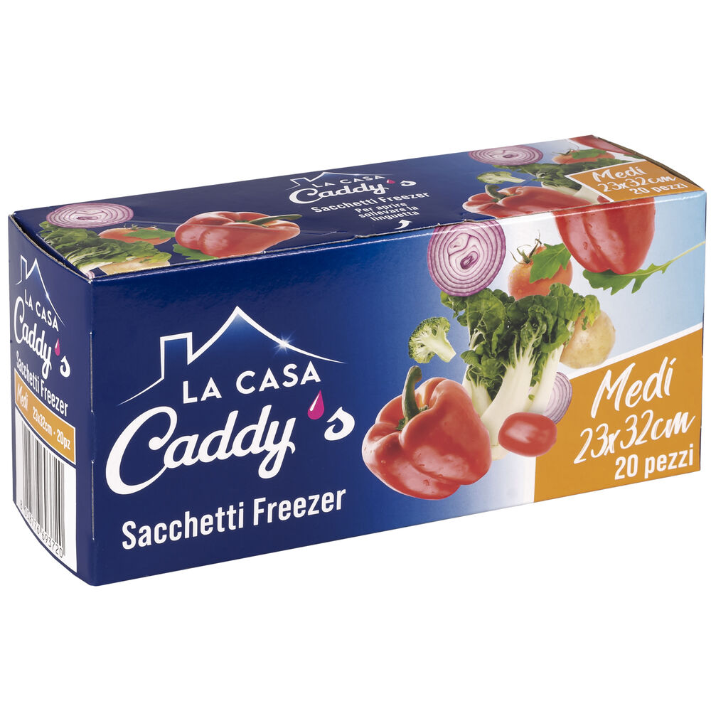 Caddy's Sacchetti Freezer Medi 23X32 20 Pezzi, , large