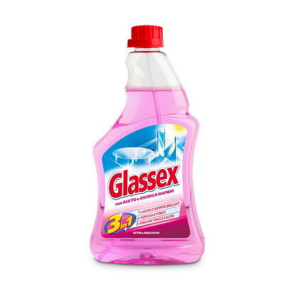 Glassex con Aceto e Speed Alcool Vetri e Multiuso Ricarica 500 ml