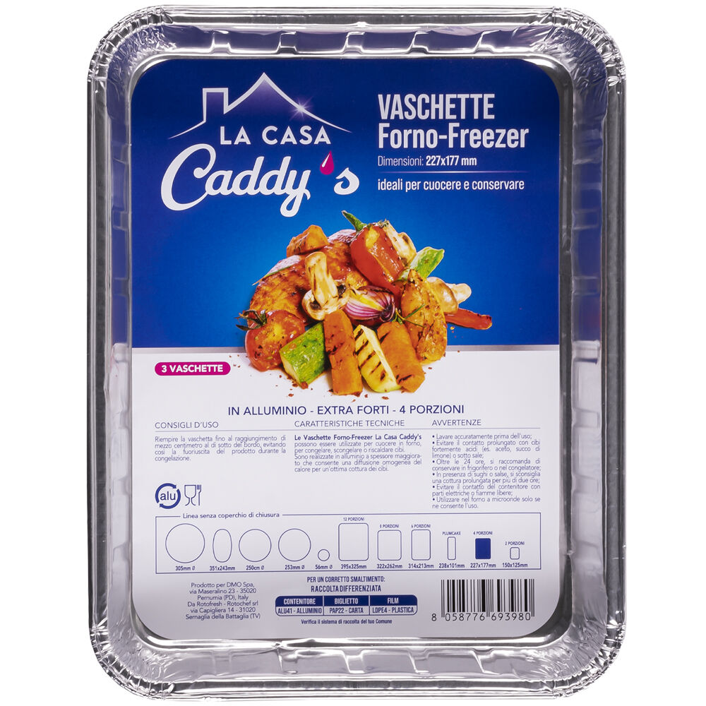 Caddy's Forno-Freezer 227x177 mm 3 Vaschette - -