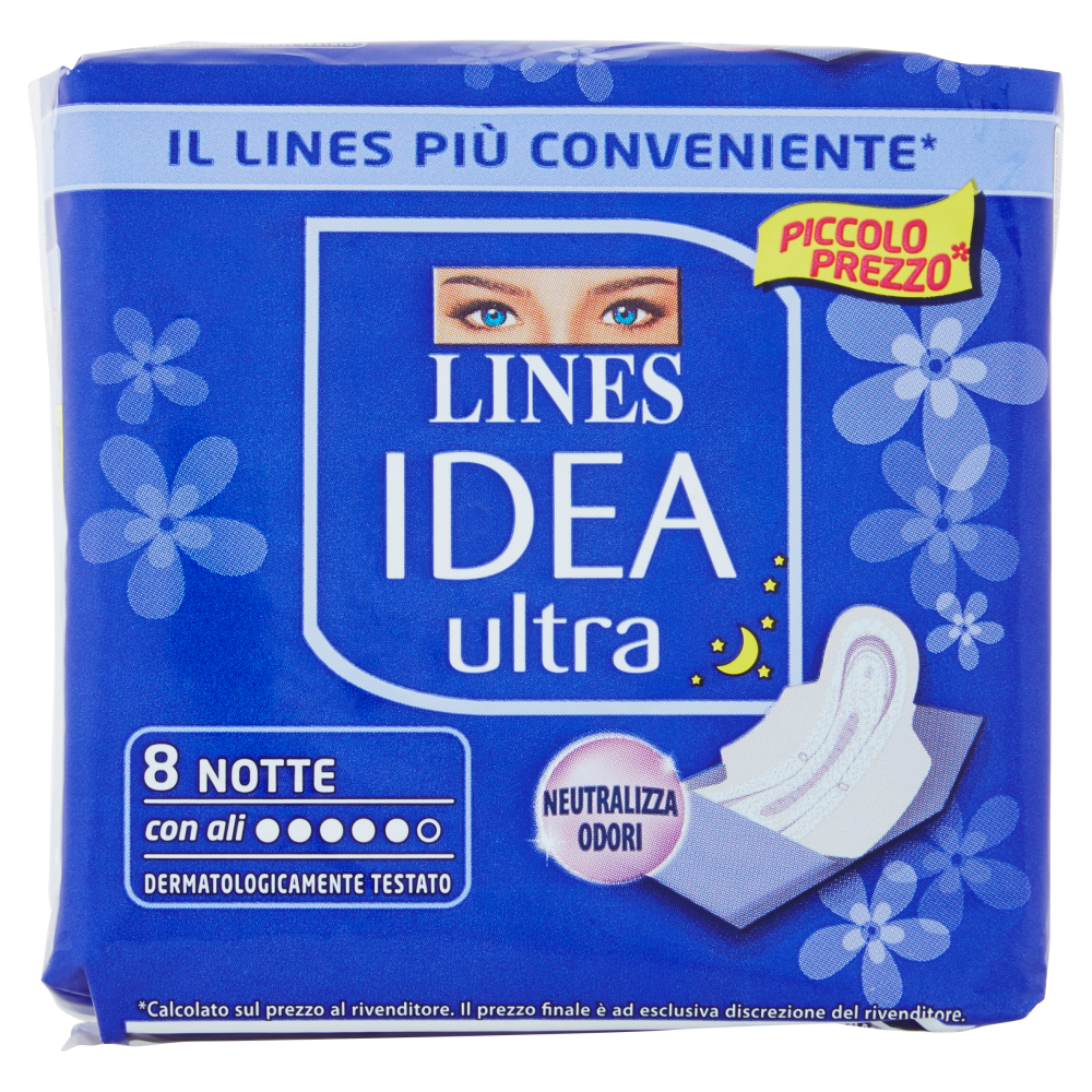 Lines Idea Ultra Notte 8 Assorbenti - -