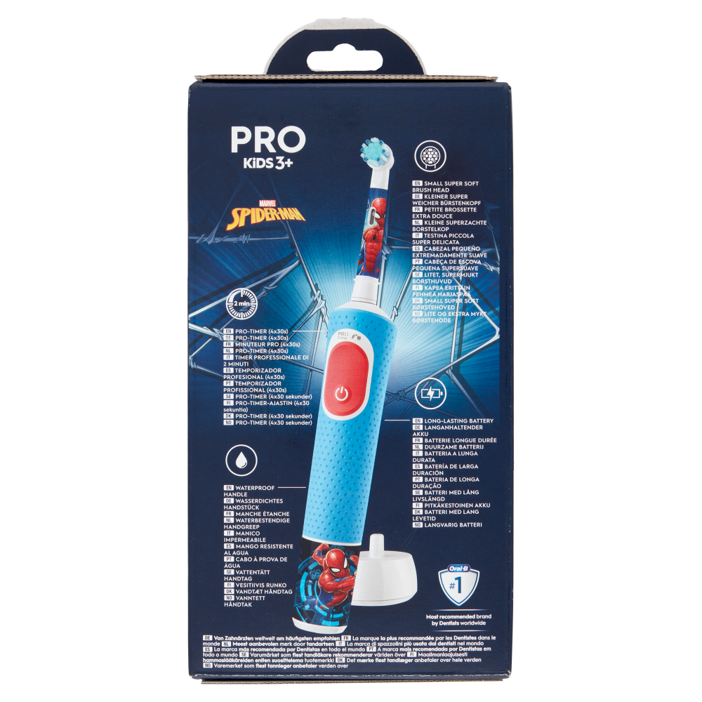 Oral-B Spazzolino Elettrico Ricaricabile Marvel Spider-Man Pro Kids 3+, , large