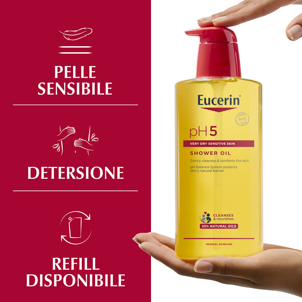 Eucerin pH5 Olio Detergente Doccia 400 ml, , large