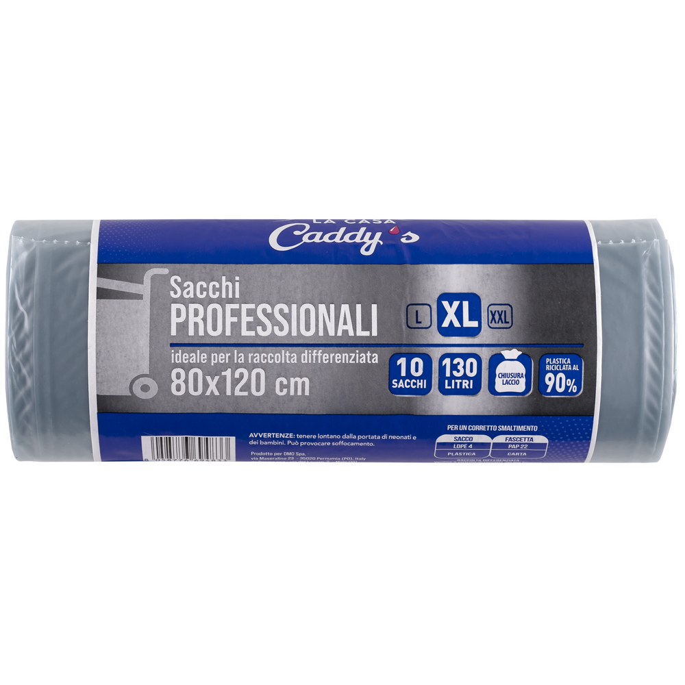 Caddy's Sacchi XL Trasparenti 80x120 10 Pezzi, , large