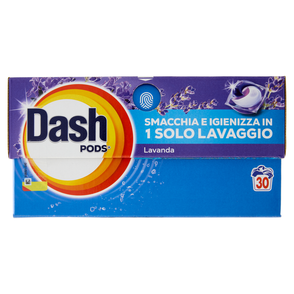Dash Pods Detersivo Lavatrice In Capsule, Lavanda, 30 Lavaggi 588 g - -