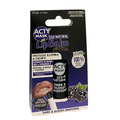 Acty Mask Eco Natural Lip Balm Estratto di Mora Bio e Vitamina E