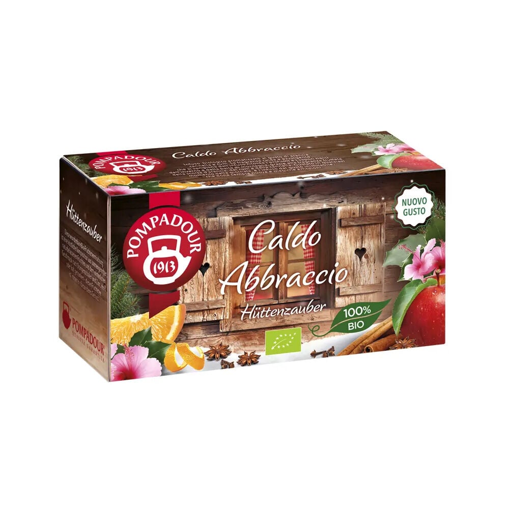 Pompadour Infuso Caldo Abbraccio BIO 20 filtri 45 g	, , large
