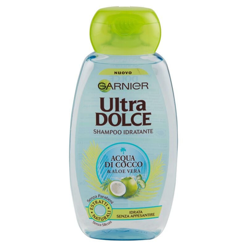 Garnier Ultra Dolce Shampoo Acqua di Cocco & Aloe Vera 250ml - -