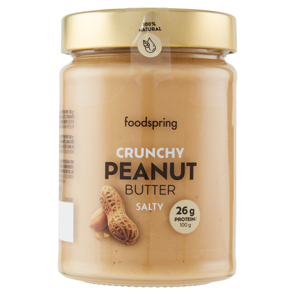 Foodspring Crunchy Peanut Butter Salty 300g - -