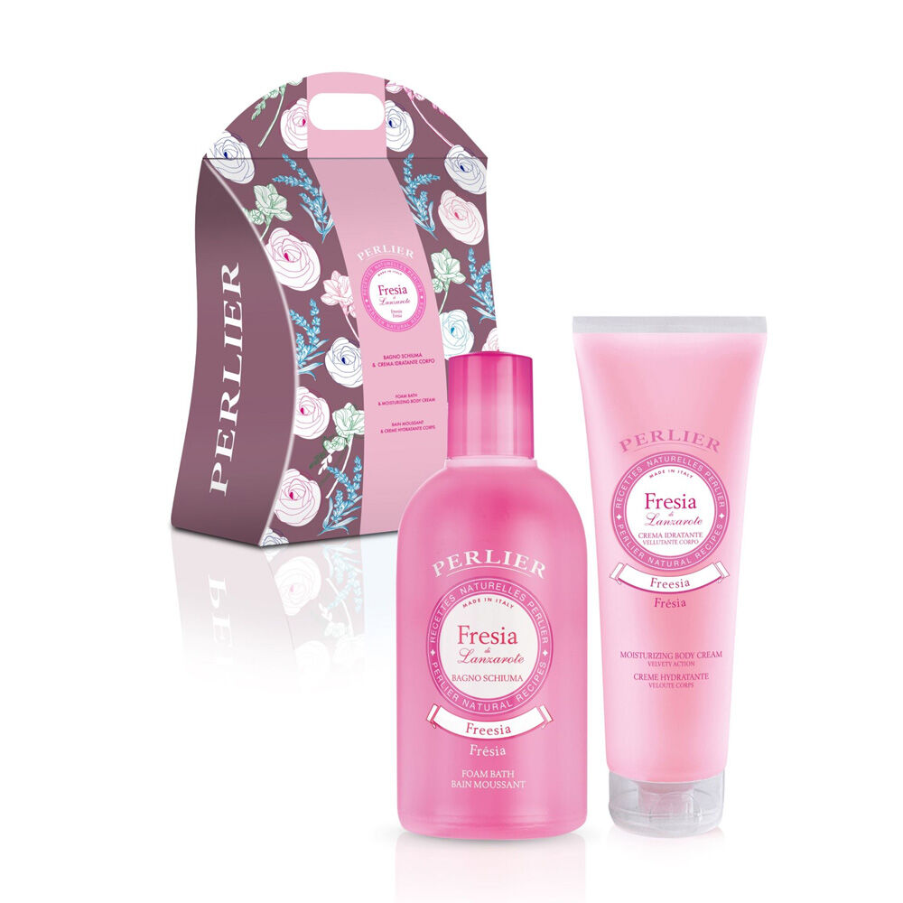 Perlier Fresia Bagno Doccia 500ml + Crema Corpo 250ml	, , large
