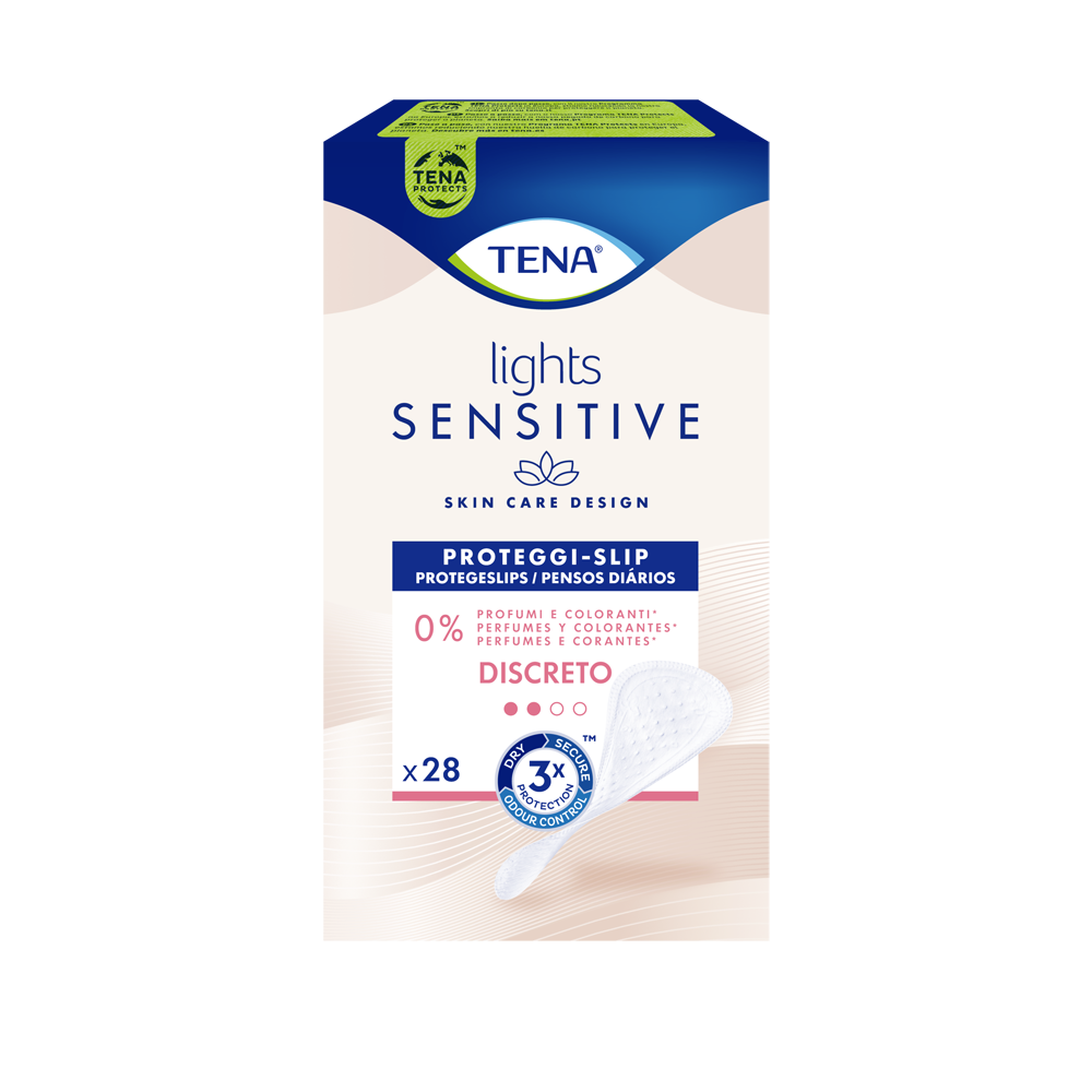Tena Lights Sensitive Discreto 28 - proteggi slip,  Tena Lights Sensitive Discreto 28 - proteggi slip, , large