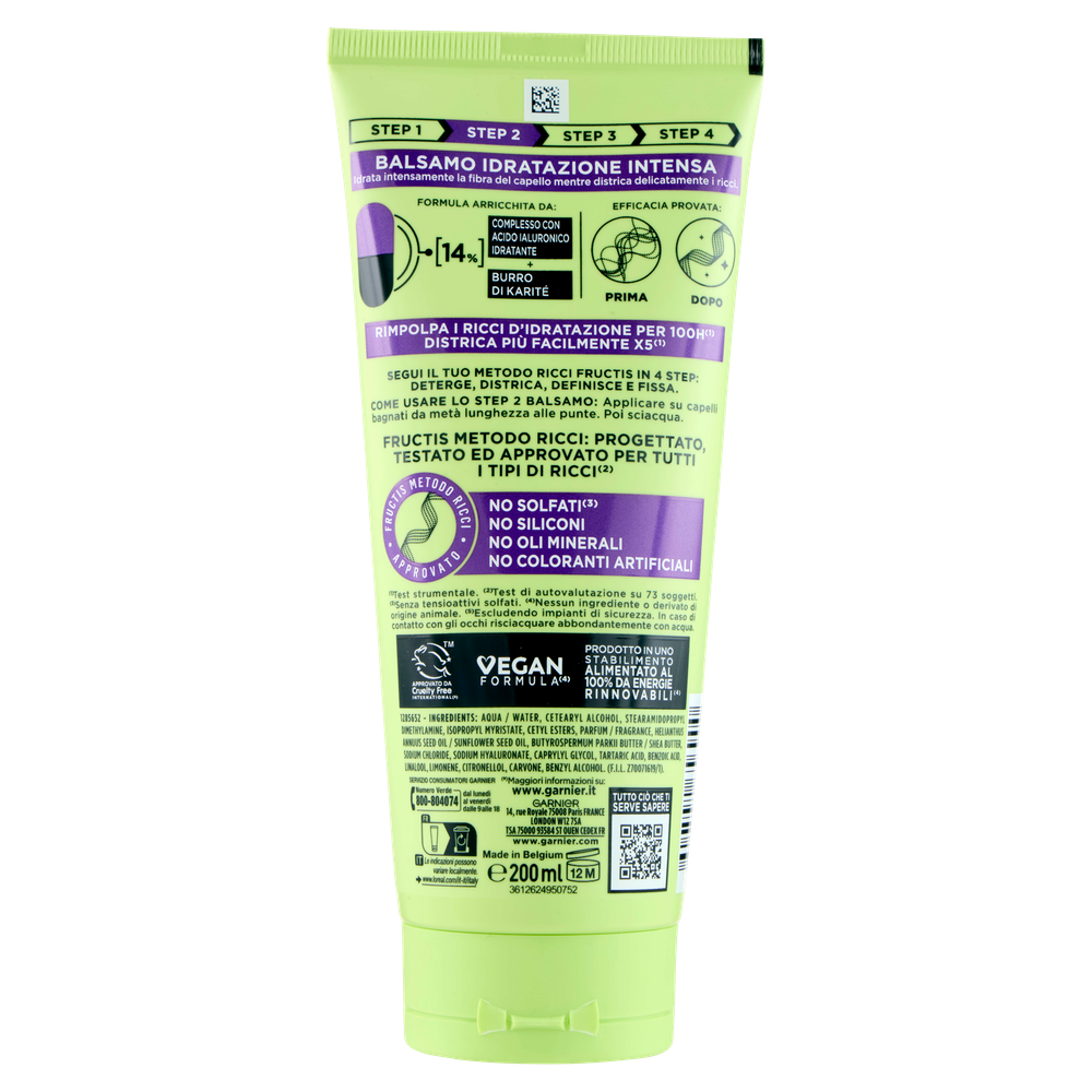 Garnier Fructis Metodo Ricci Step 2 Balsamo 200 ml, , large