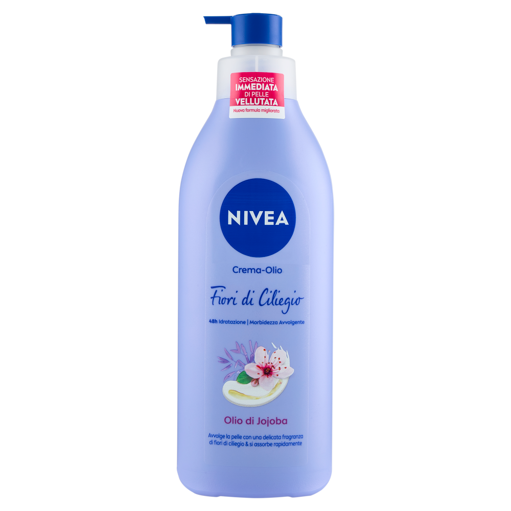 NIVEA Crema-Olio Corpo Fiori di Ciliegio & Olio di Jojoba 400ml - -