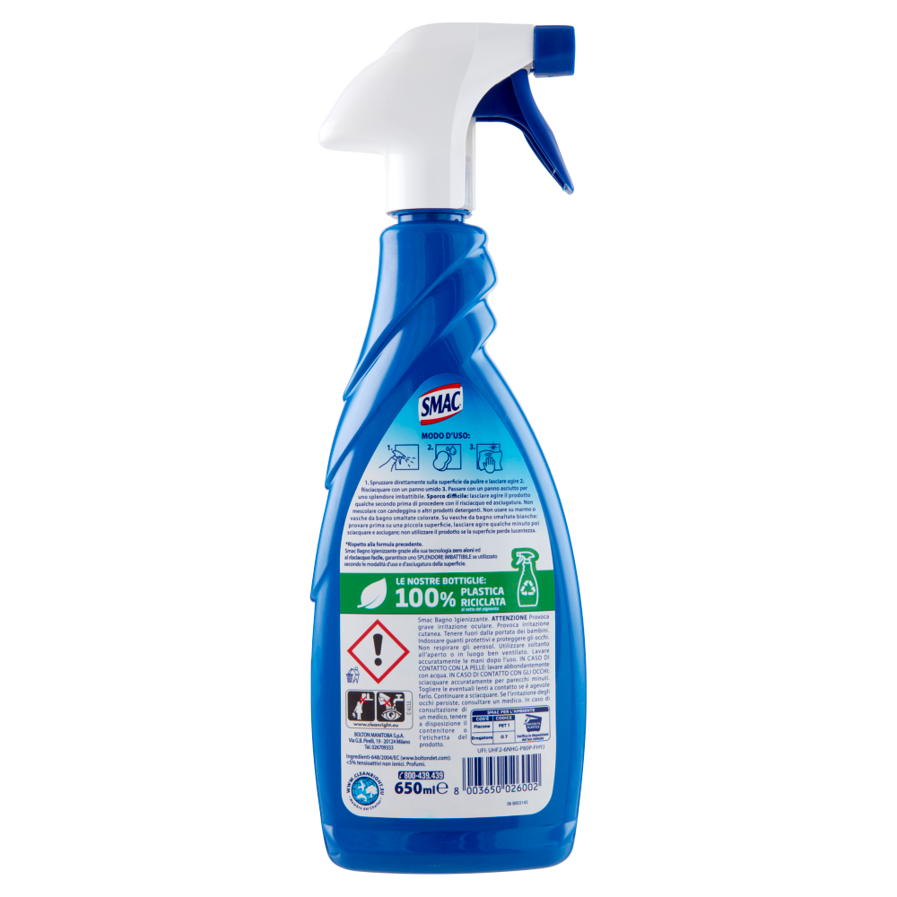 Smac Bagno Igienizzante 650 ml, , large