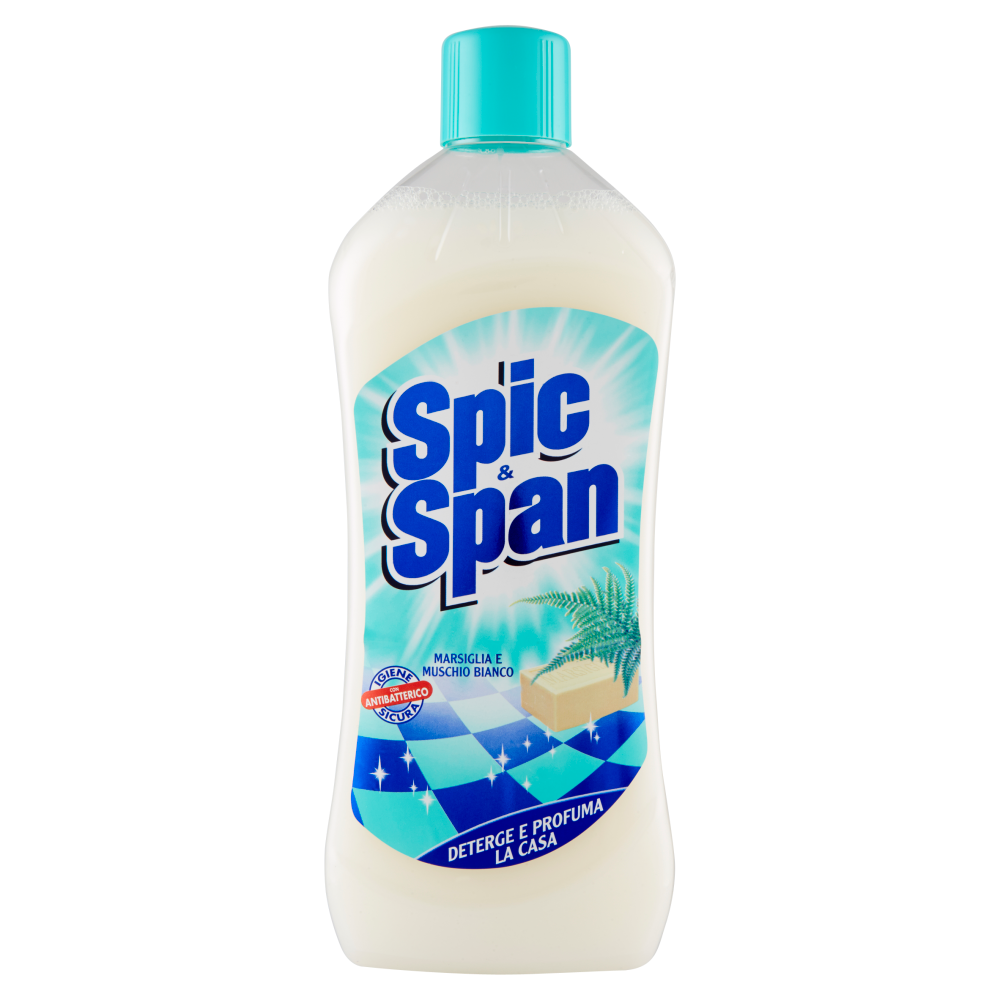 Spic & Span Detersivo Pavimenti Marsiglia E Muschio Bianco 1000 Ml - --image