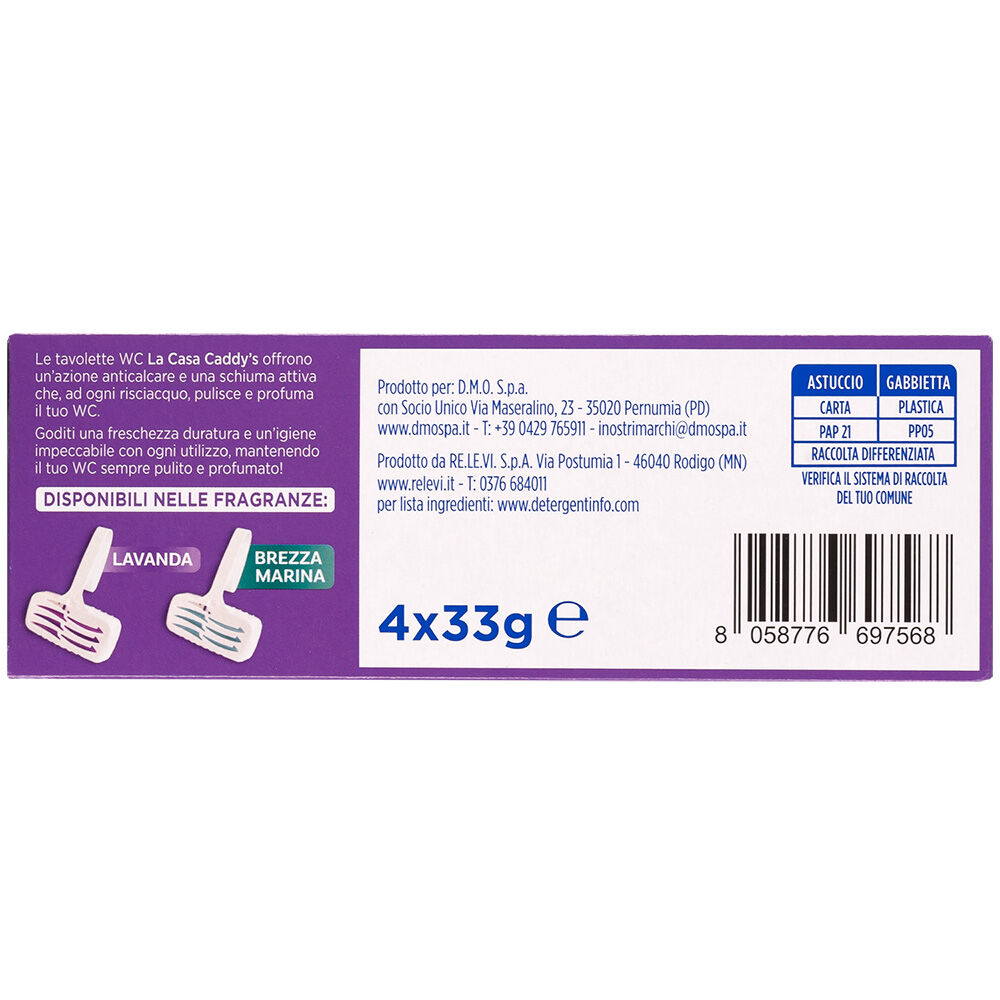 Caddy's Tavoletta Wc Lavanda 4 Pezzi, , large