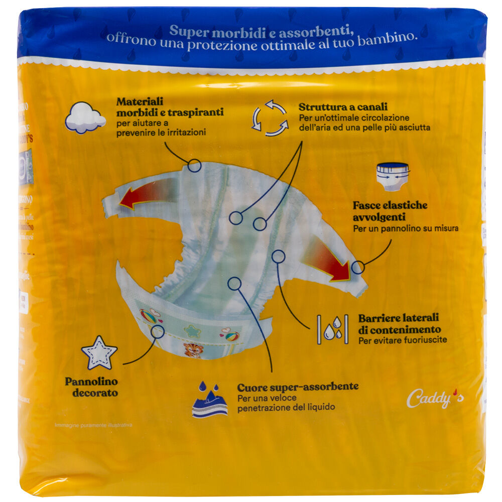 Caddy's Pannolini Midi ( 4-9 Kg) 23 Pezzi, , large