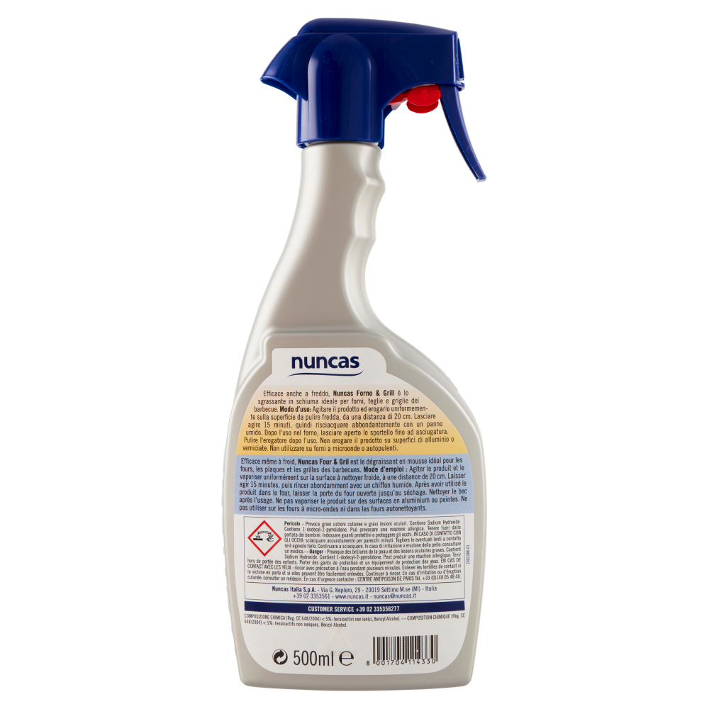 Nuncas Detergente Forno & Grill 500 ml, , large