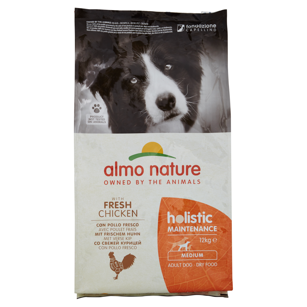Almo Nature Holistic Maintenance Medium Adult Dog con Pollo Fresco 12 kg, , large