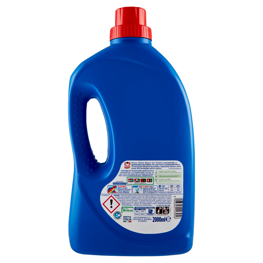 Omino Bianco Detersivo Lavatrice Liquido Color+ 50 Lavaggi 2000 ml, , large