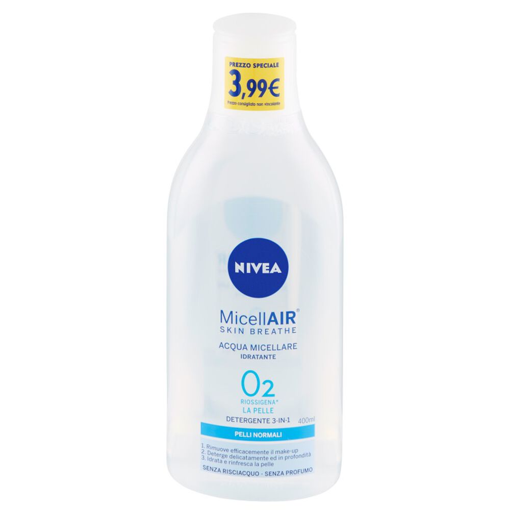 Nivea MicellAir Acqua Micellare Idratante 400 ml, , large