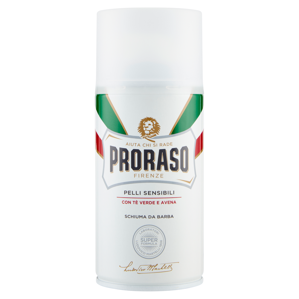 Proraso T&egrave; Verde e Avena Schiuma da Barba Anti-irritazione 300 ml, , large