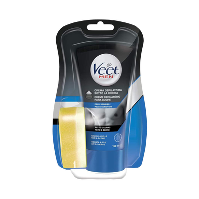 Veet Men Crema Sotto la Doccia Pelli Sensibili 150 ml