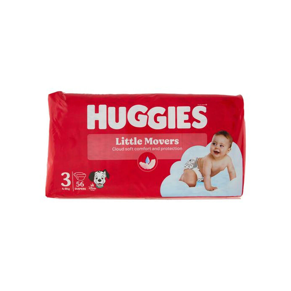 Huggies Pannolini Ultra Comfort Taglia 3 (4-9 kg), 56 pezzi - -