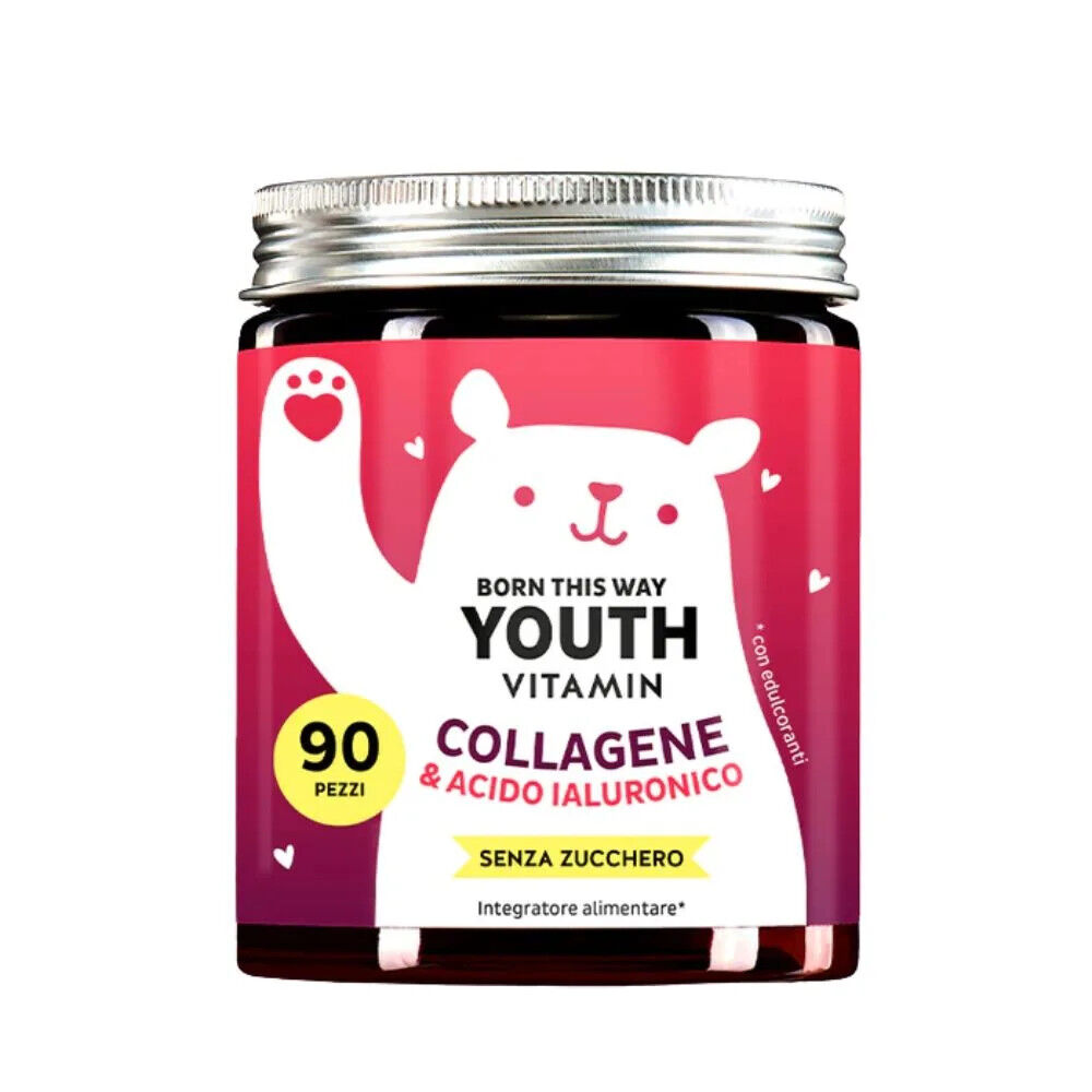 Bears With Benefits Born This Way Youth Vitamin Collagene 60 Caramelle, , large