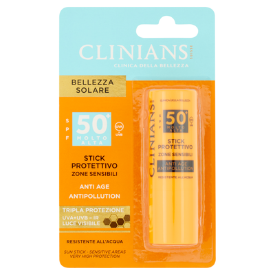 Clinians Bellezza Solare Stick Protettivo Zone Sensibili Spf 50+