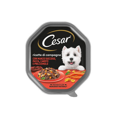 Cesar Ricette di Campagna Manzo, Pasta e Carote 150 g
