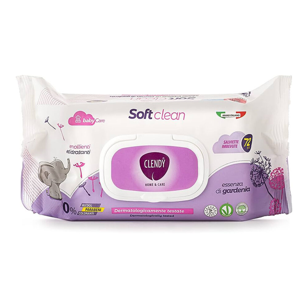 Clendy Salviette Baby Essenza Gardenia 72 Pezzi, , large