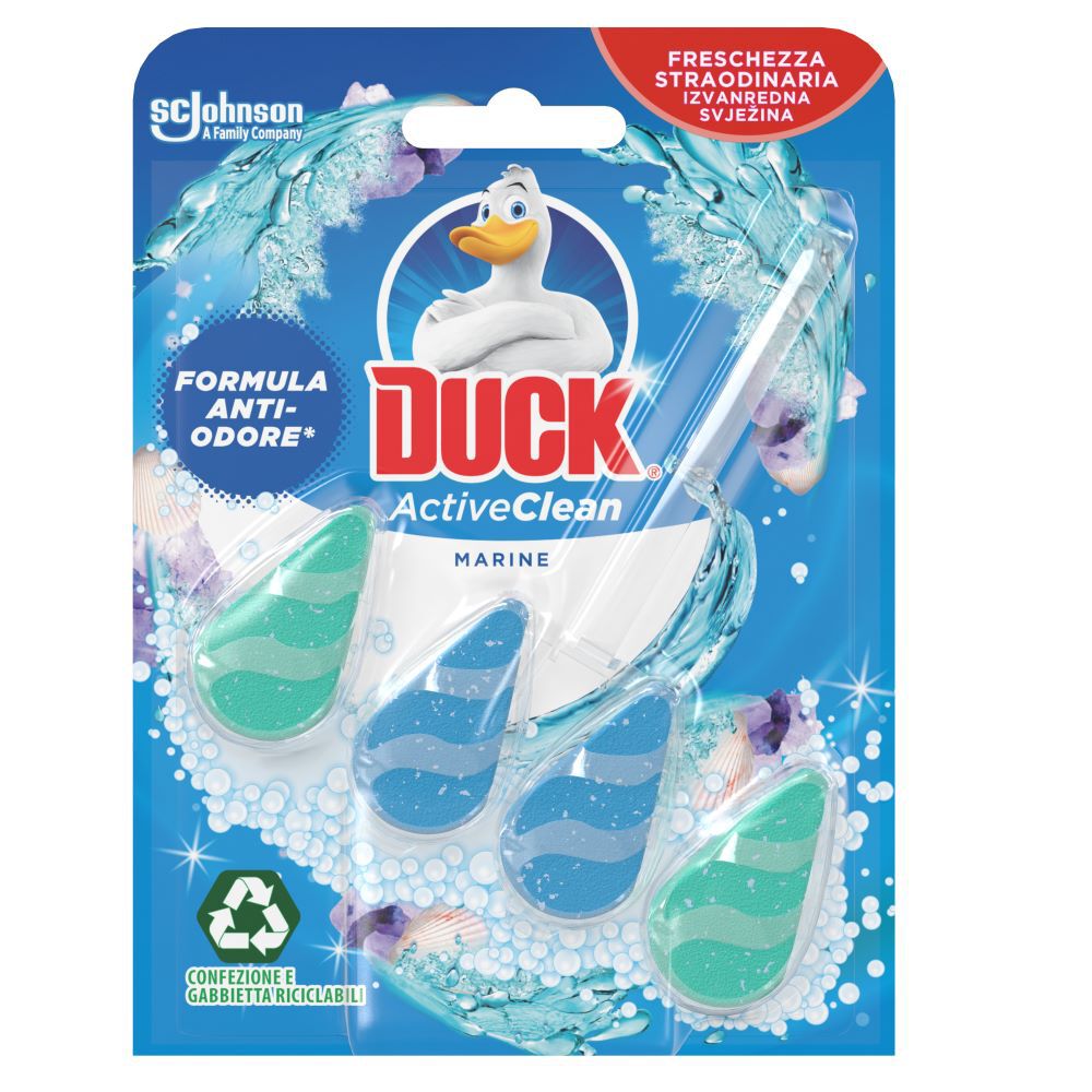 Duck Active Clean - Tavoletta Igienizzante WC, Fragranze Miste Marine e Pino 38,6 g, , large