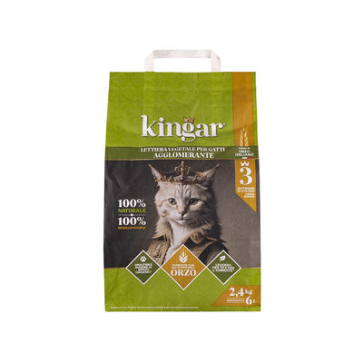 Kingar Cat Lettiera Agglomerante Vegetale