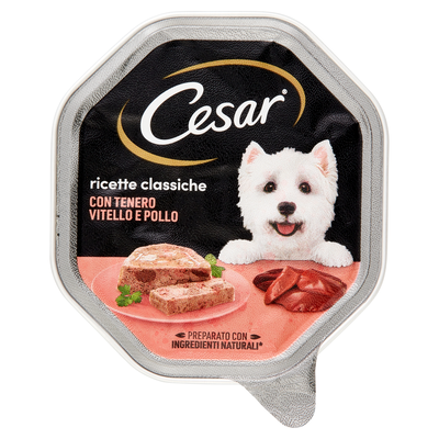 Cesar Ricette Classiche con Tenero Vitello e Pollo 150 g