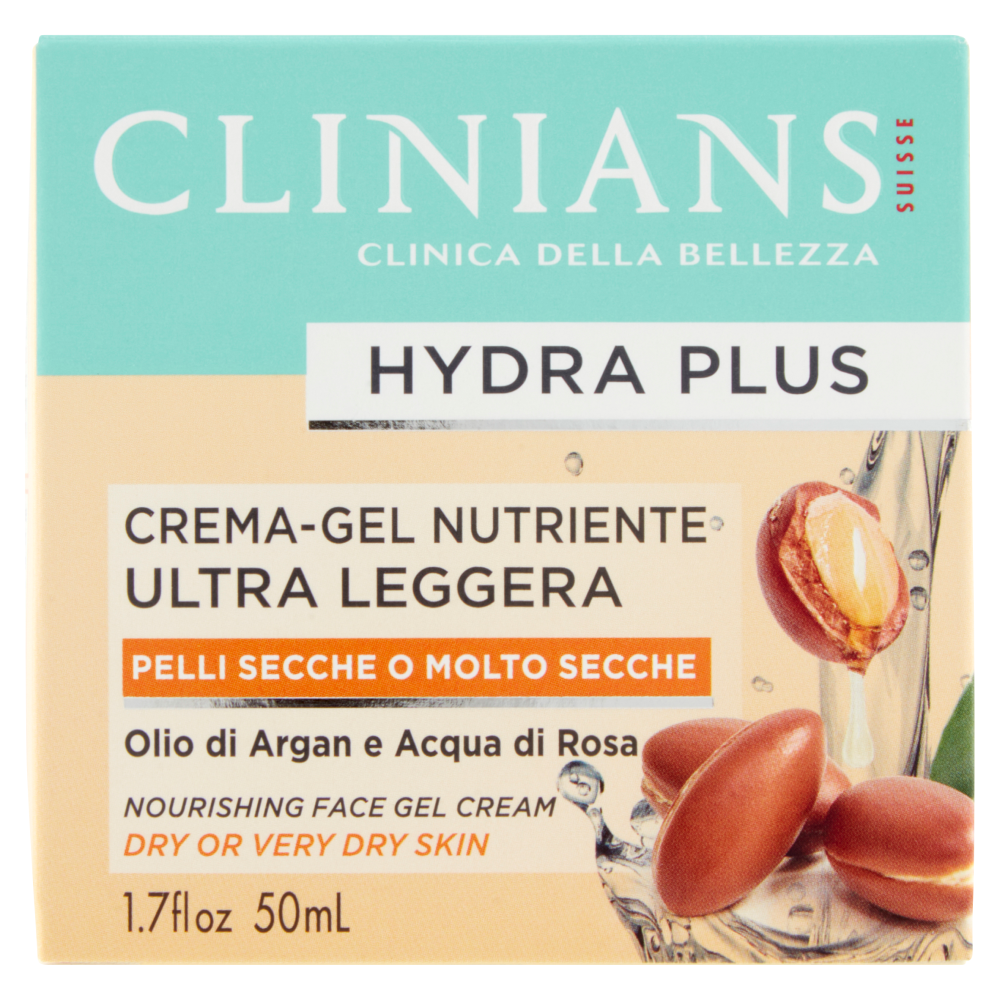 Clinians Hydra Plus Crema-Gel Nutriente Ultra Leggera 50 ml, , large