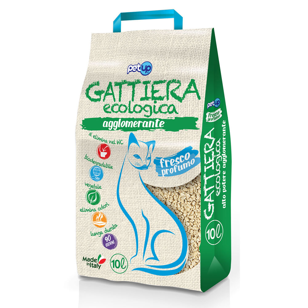 PetUp Lettiera Ecologica Agglomerante 10 Litri, , large