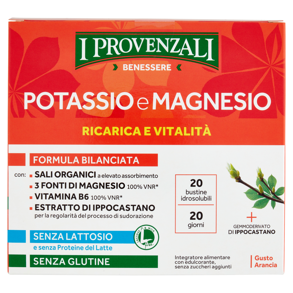I Provenzali Benessere Potassio E Magnesio Ricarica Vitalità Bustine Idrosolubili 20x3,5g - -