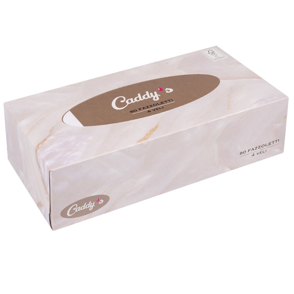 Caddy's Fazzoletti 4 Veli 80 Pezzi, , large