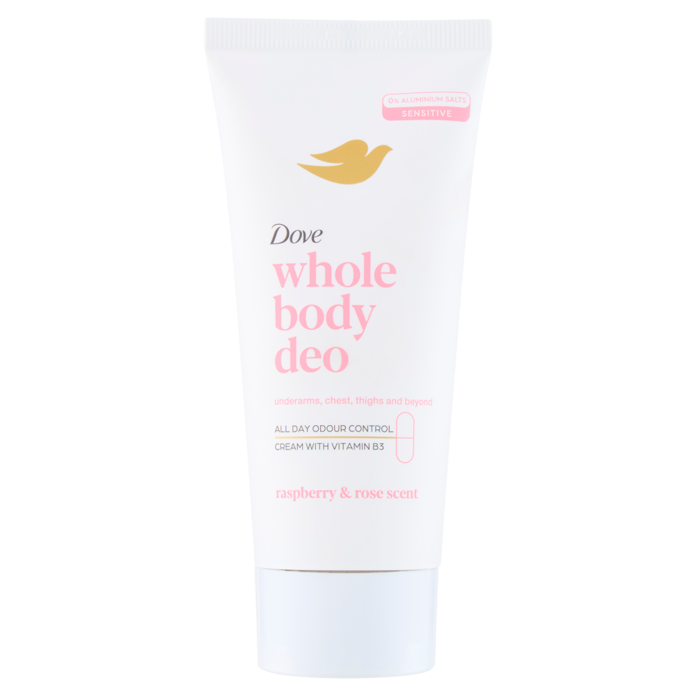 Dove Whole Body Deo Sensitive Raspberry & Rose Scent 75 ml, , large